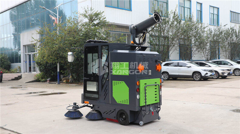 電動(dòng)掃地機(jī)灑水、噴霧、清掃、吸塵都可以